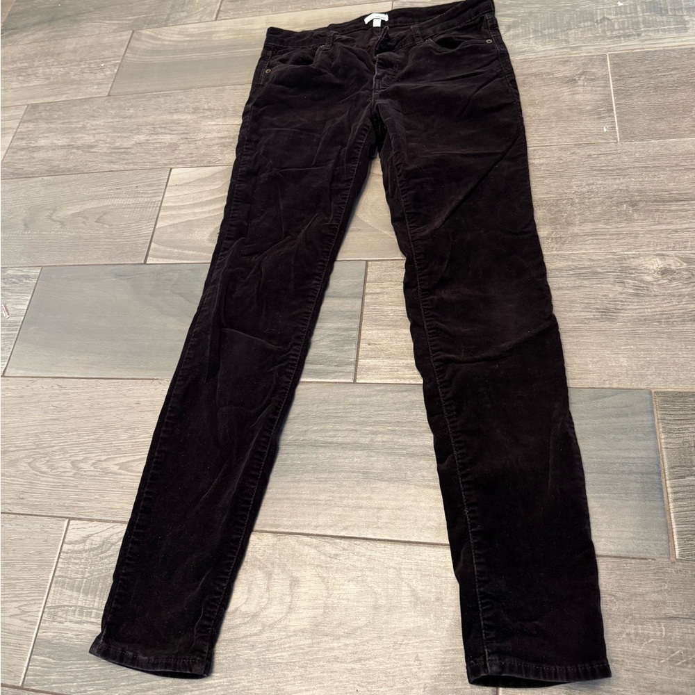 Edyson dark brown skinny corduroy pants